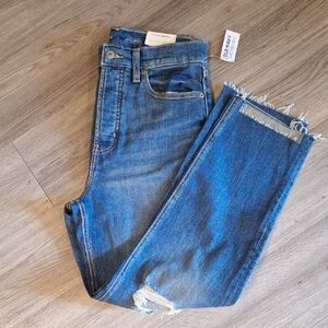 Old Navy Blue Jeans with Frayed Hem